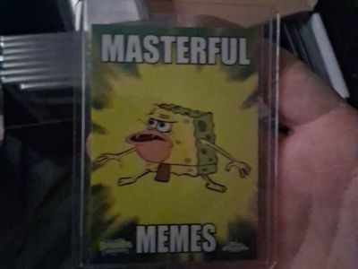 masterful meams spongebob card