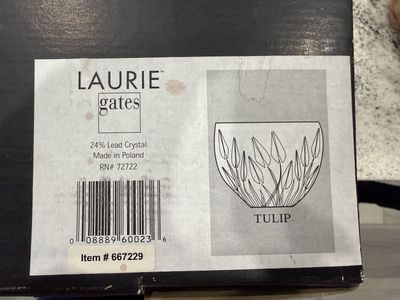 Vintage Laurie Gates Lead Crystal Bowl