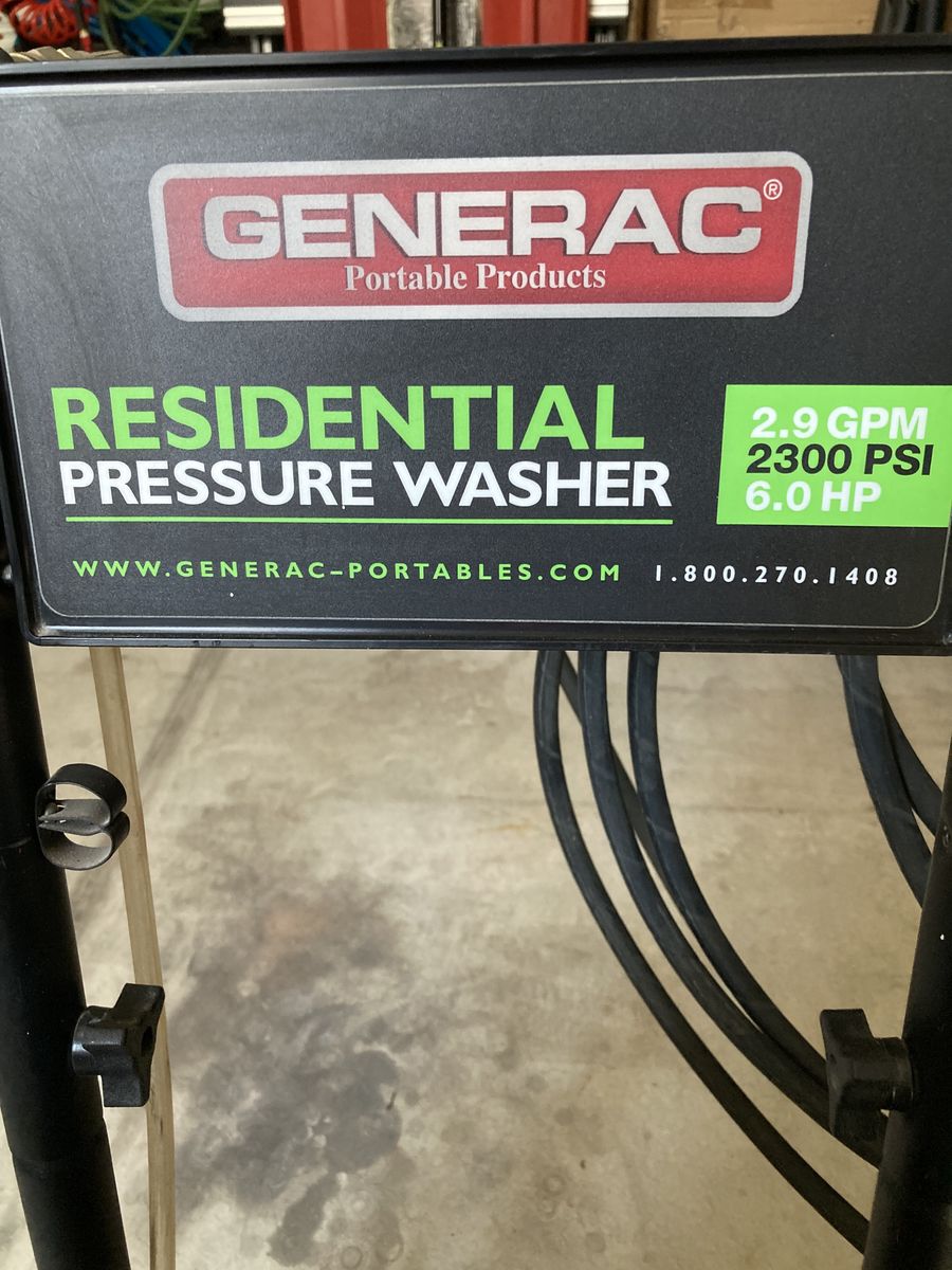 Generac Pressure Washer 6.0 OHV