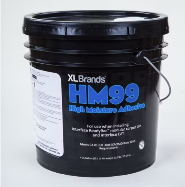 XL BRANDS HM99 HIGH MOISTURE ADHESIVE 4 GAL.