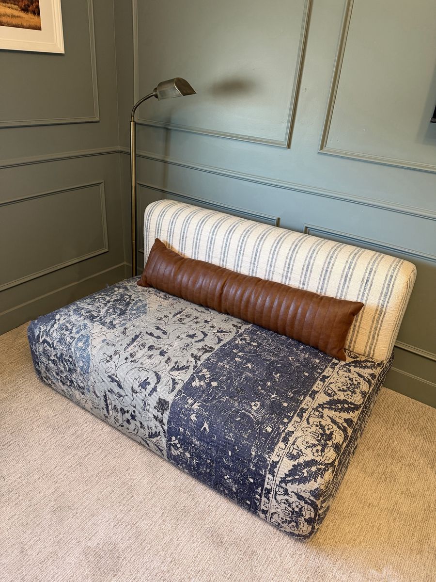 Arhaus settee loveseat / floor chair