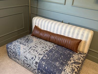 Arhaus settee loveseat / floor chair