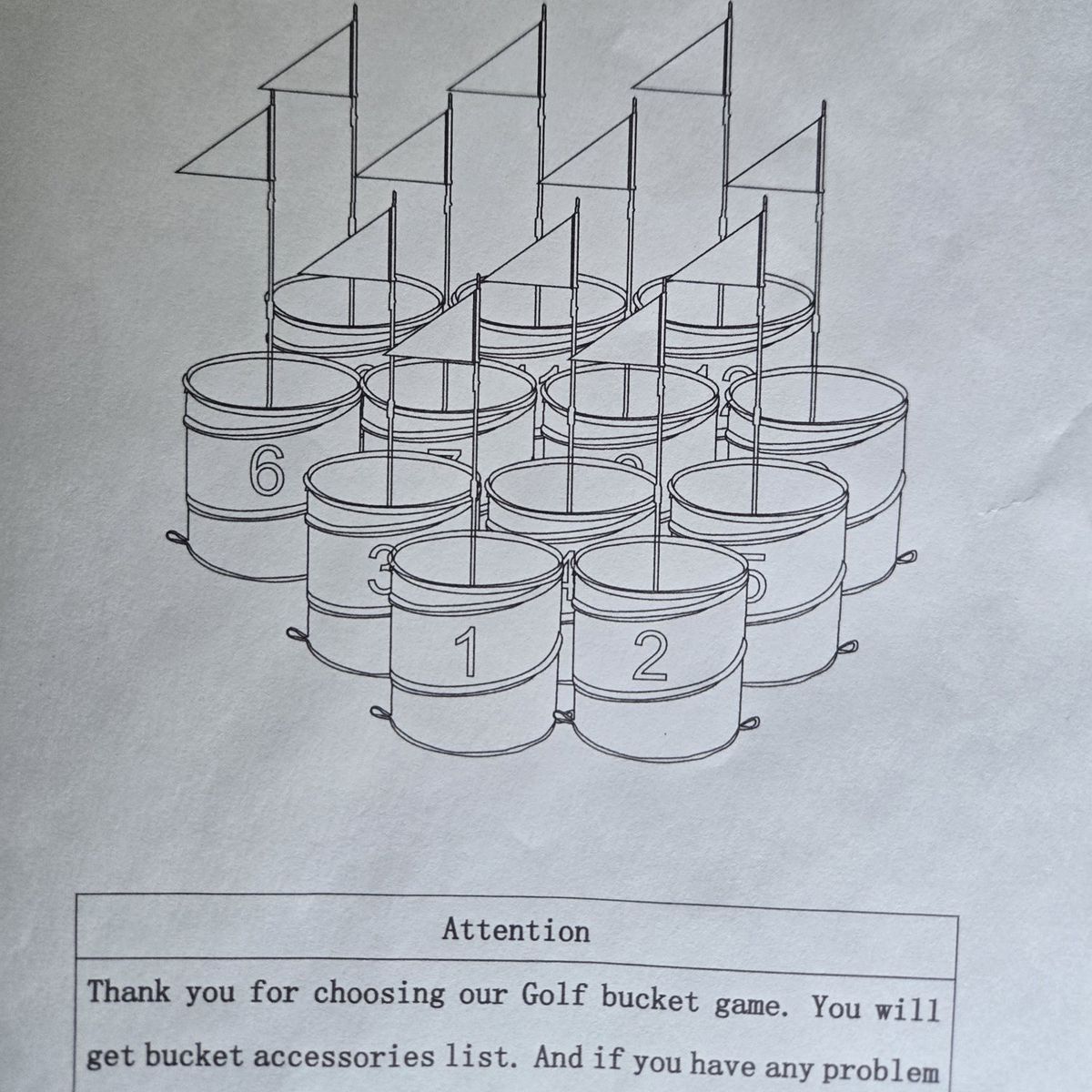 Golf Bucket Game