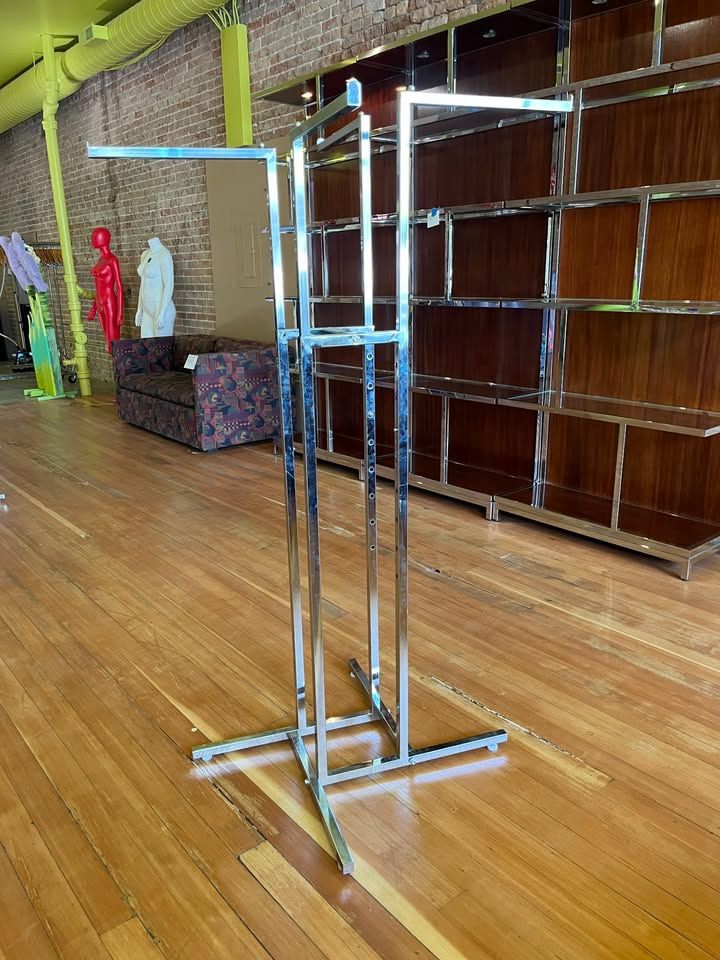 Chrome 4-Way Adjustable Retail Clothing Rack