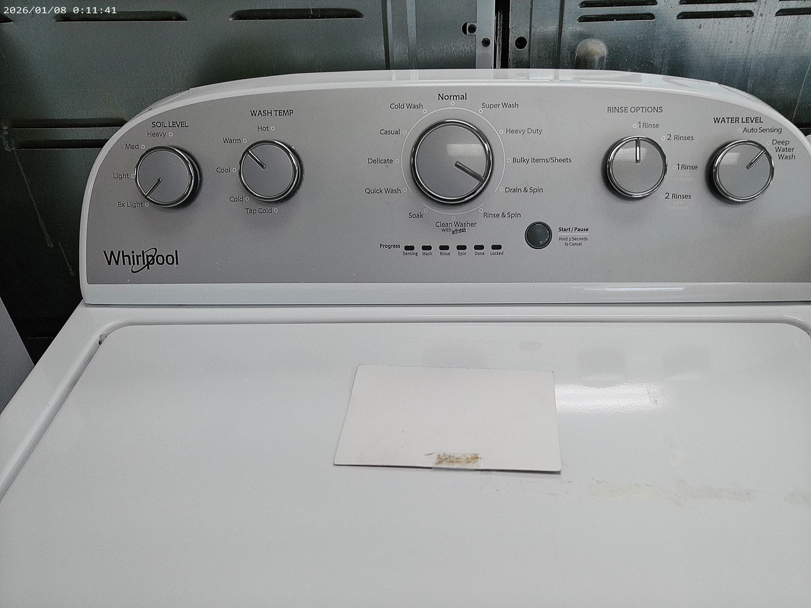 Whirlpool HE Top Load Washer~90 Day Guarantee~With Agitator