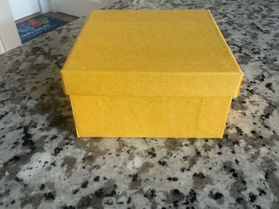 Yellow Gift Boxes 3 1/2 x 3 1/2 x 1 7/8 Set
