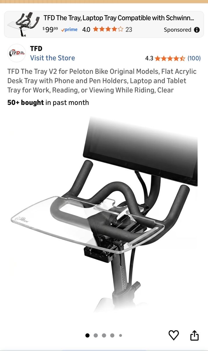 NEW Peloton Desk Tray
