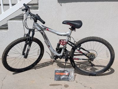Childrens Mountain Bike Mongoose Ledge 2.1 21-Speed Full Suspension