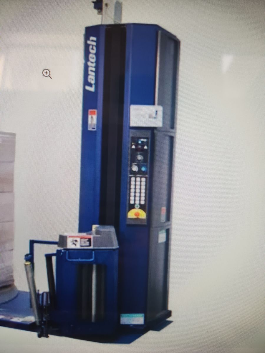 Lantech Q-300 Semi-Automatic Stretch Wrapper