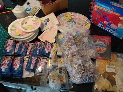 Birthday supplies. candles and more