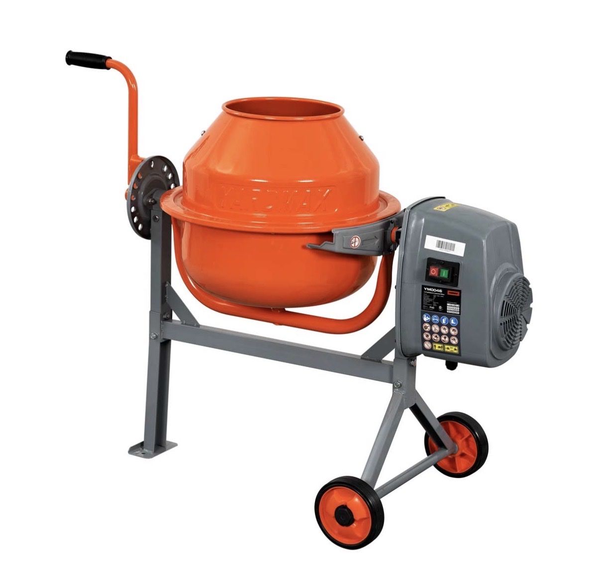 Yardmax Concrete Mixer 1.6 Cu Ft