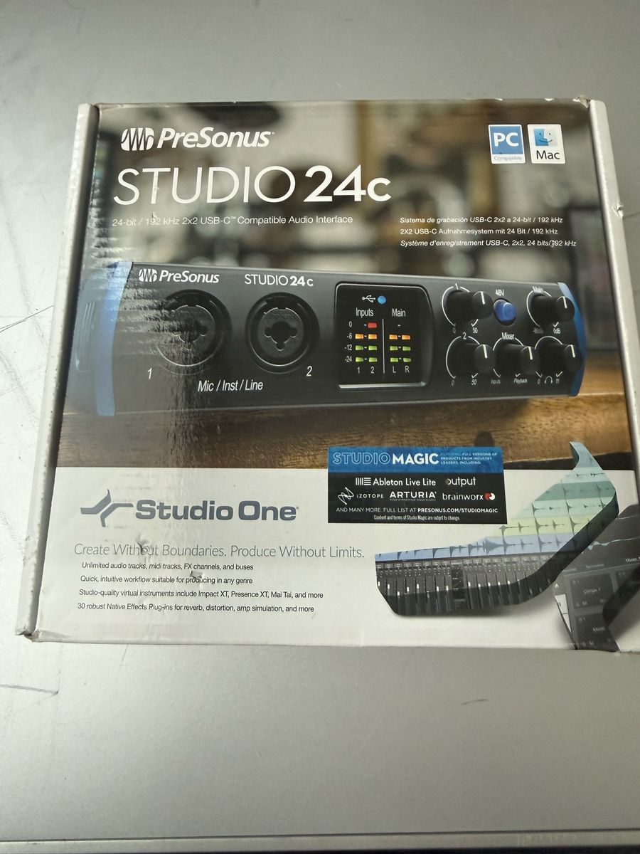 PreSonus Studio 24c 2x2 USB-C Audio Interface