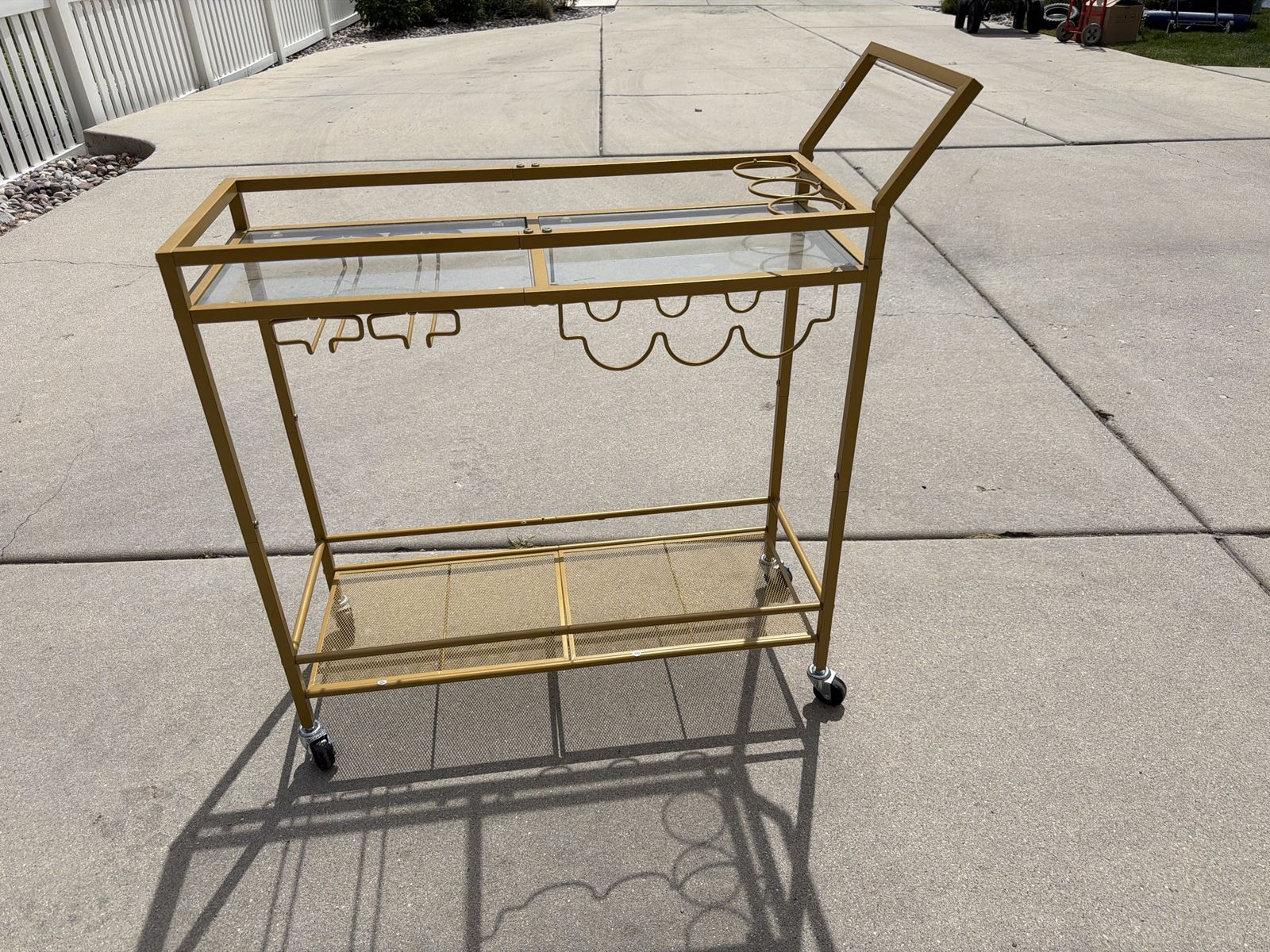 Brand new never used wine cart