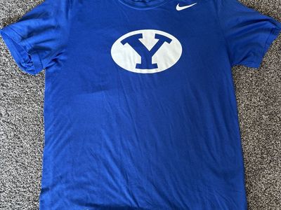 Nike Dri-Fit Men's Blue BYU Shirt- Size M
