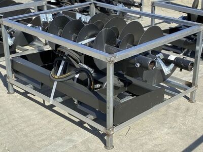 Auger Fits Skid Steer NEW UNUSED Alloy Bits Loader