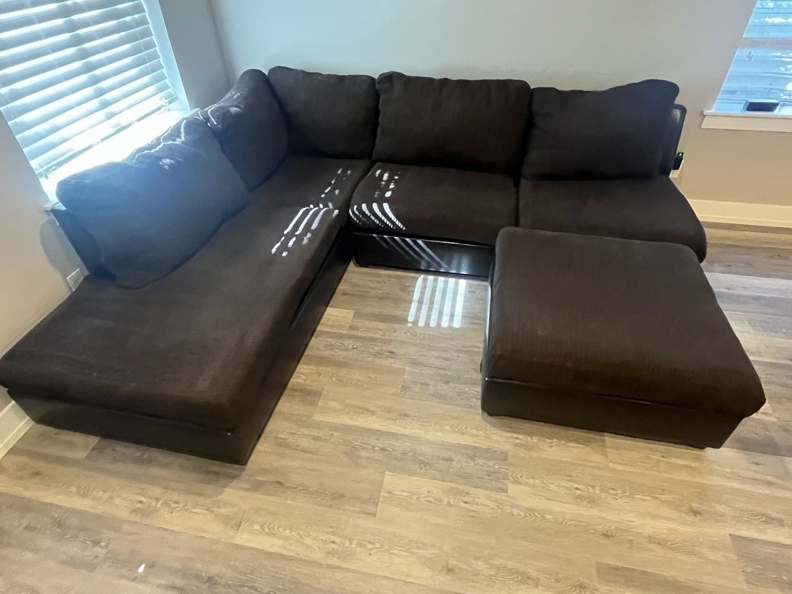 Nice brown couch