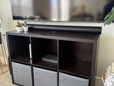 MOVING SALE – 6 Cube Organizer w/ Fabric Bins