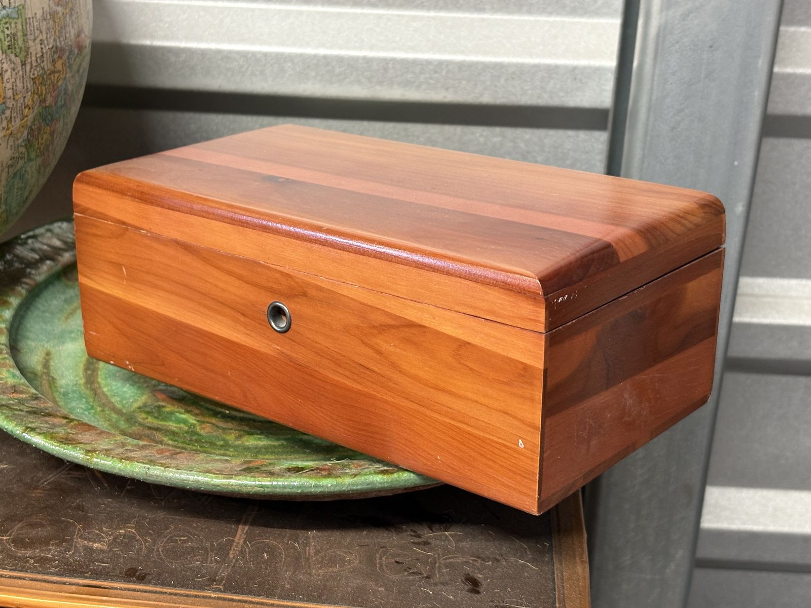 Vintage mini Lane cedar chest, trinket box.  Made from real cedar