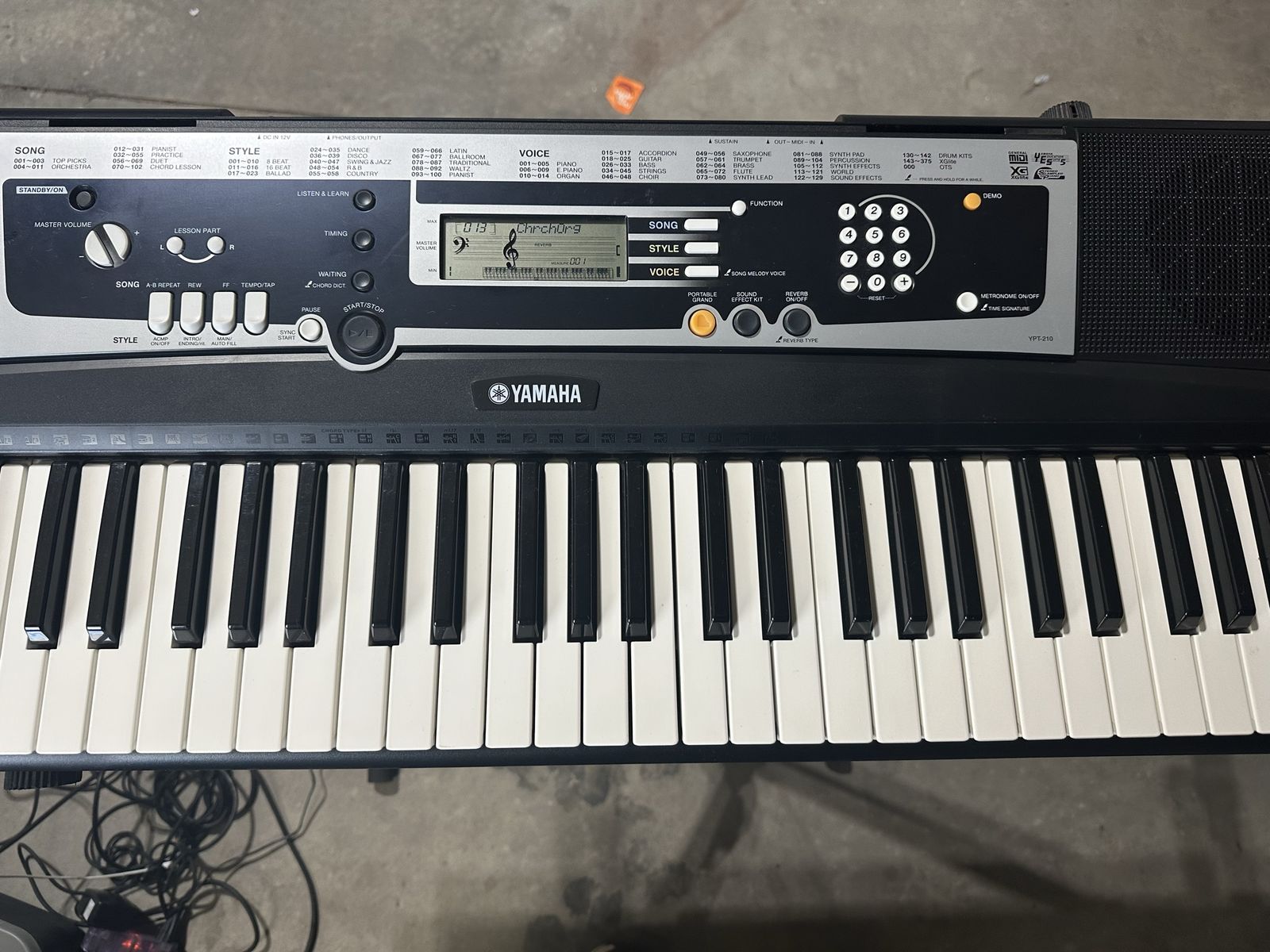 Yamaha keyboard with stand  