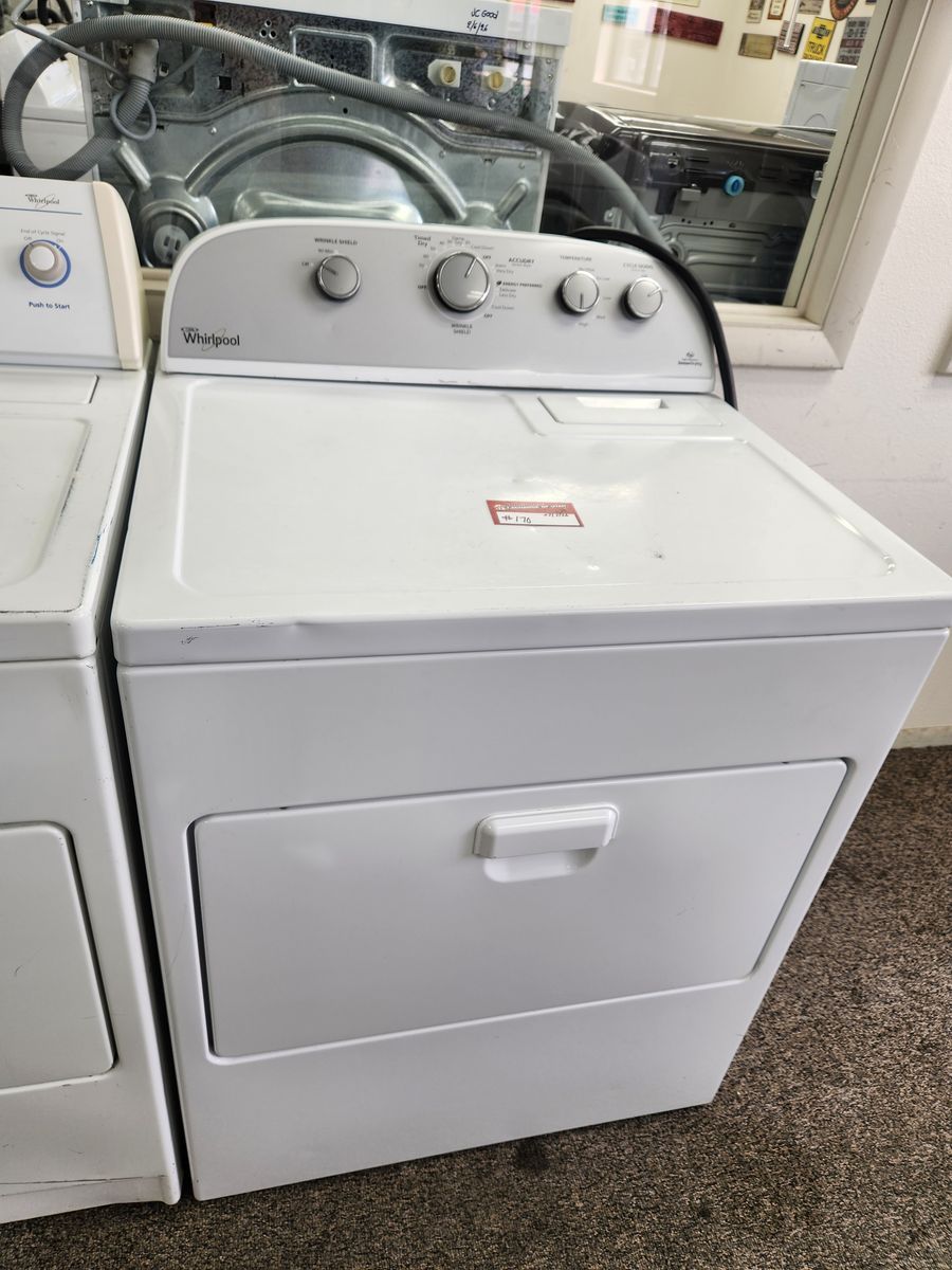 Whirlpool White Electric Dryer - Used, Good Condition, Standard Capacity
