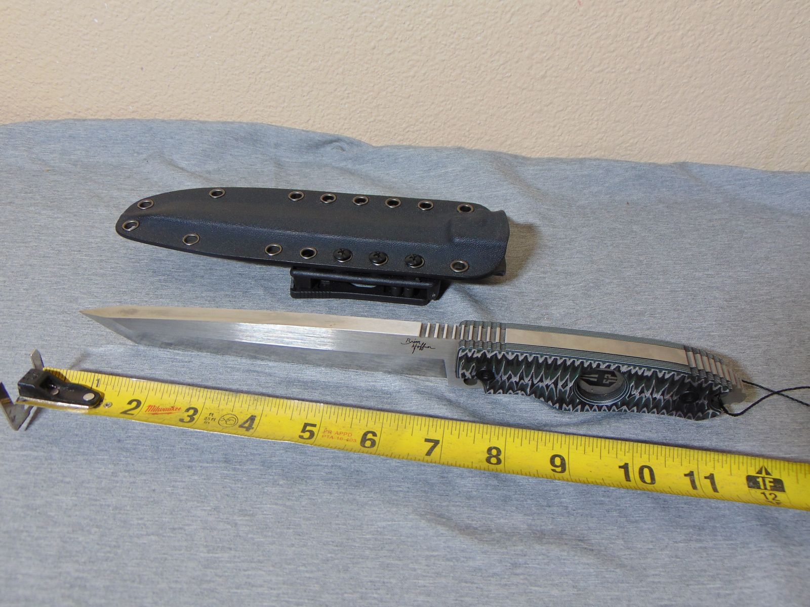 Hoffner Knives "Beast" 3/8'' Thick - 7.00'' Fixed Knife NEW