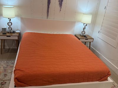 Sleek modern platform bed