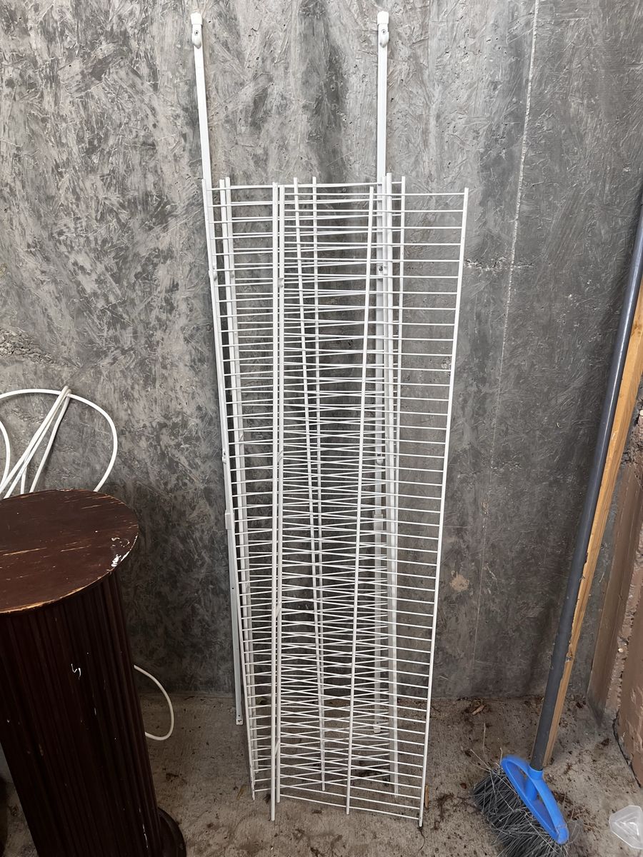 White Wire Closet Shelving System