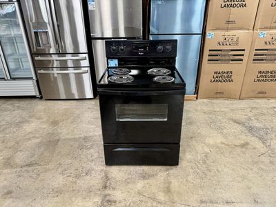WHIRLPOOL BLACK ELECTRIC RANGE