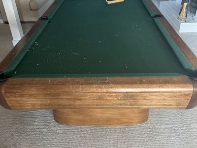 Vintage Brunswick Anniversary 9’ Pool Table – Ball Return – $3,250 OBO
