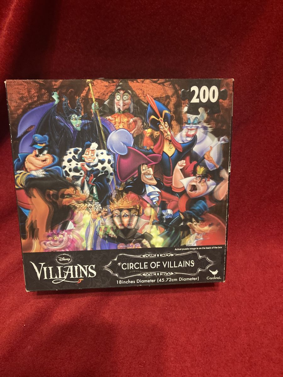 Walt Disney Circle of Villains Puzzle Set New