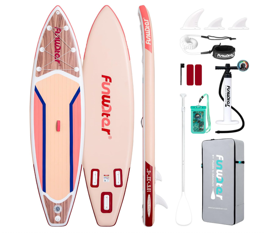 New 10'6" Paddle Board with Accessories