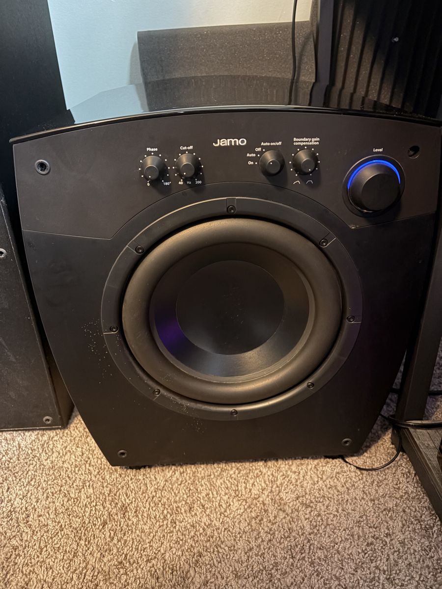 Jamo C80 Dual 10" Powered Subwoofer - Rare Audiophile/Home Theater Sub - Tested