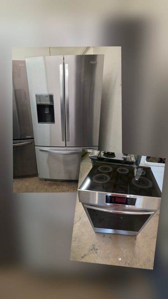 Whirpool refrigerator & Frigidaire induction elect