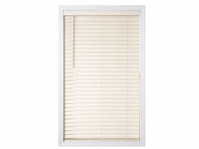 NEW! 2” Faux Wood Cordless Window Blinds Set of 2 – Antique White 34"W x 64"H