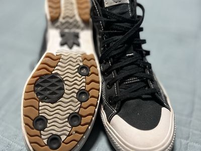 Adidas Nizza Hi RF Black Canvas High Top Sneakers Women's Size 10