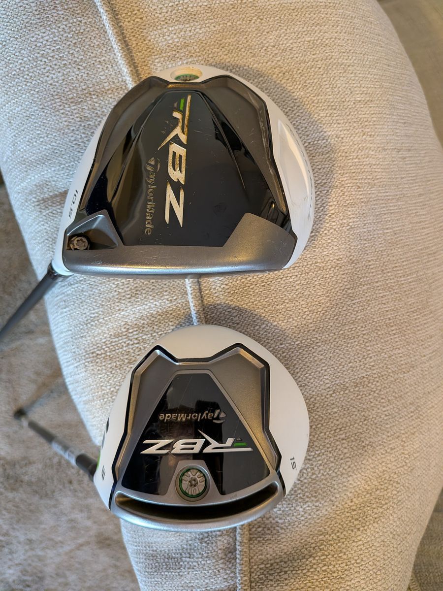 TaylorMade RBZ RocketBallz Driver & 3-Wood, w/Headcovers