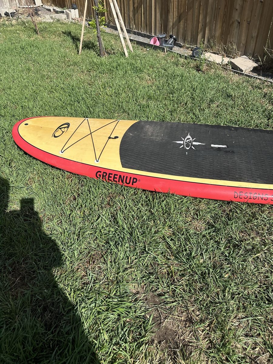Greenup Stand Up Paddleboard (SUP) - Red, Yellow & Black - Used