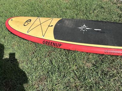 Greenup Stand Up Paddleboard (SUP) - Red, Yellow & Black - Used