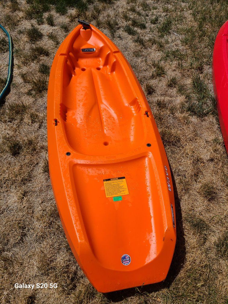 Lifetime Wave Youth Kayak - Orange and Red Kids Kayaks - Great for Beginners!