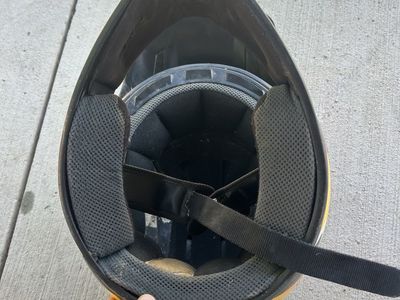 GMAX MX-46 Off-Road Dirt Bike Helmet - Yellow/Black, Used