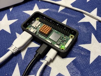 Raspberry Pi Zero 2W 512MB RAM and 64GB flash, copper Heatsink and 3D Printed Case