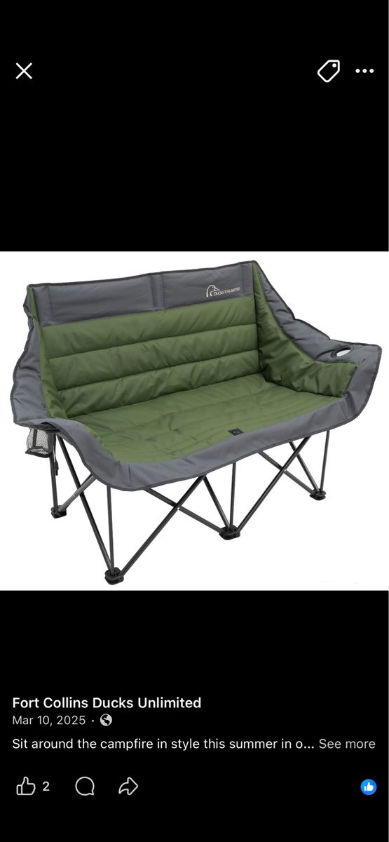 Brand new padded loveseat cam chair - Ducks Unlimited
