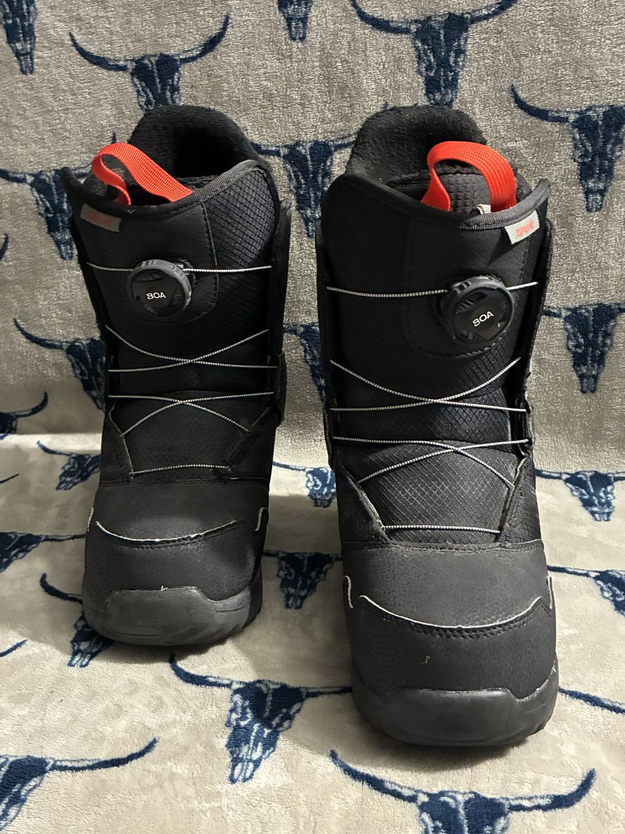 Burton Zipline BOA Kids Snowboard Boots – Black – Size 7K