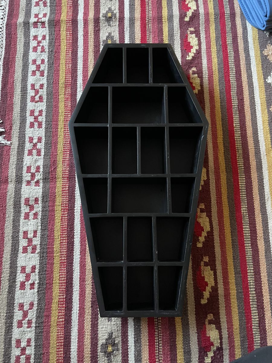 Coffin Trinkets / Curio / Tchotchke Hanging Shelf