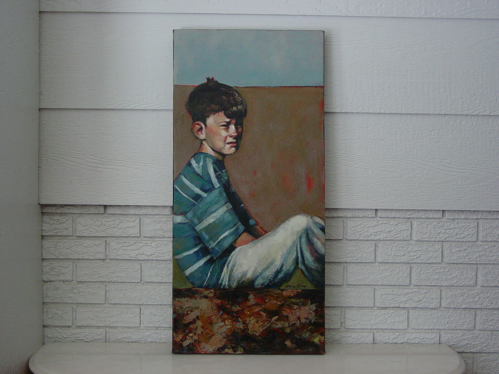 "Gaze of a  Boy" and 7 Other Original Oils by famed Utah Artist Donna Corno!!!