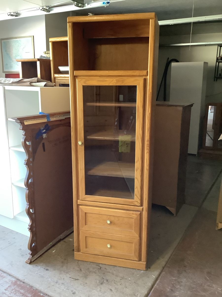 All Wood Curio 6 Shelves