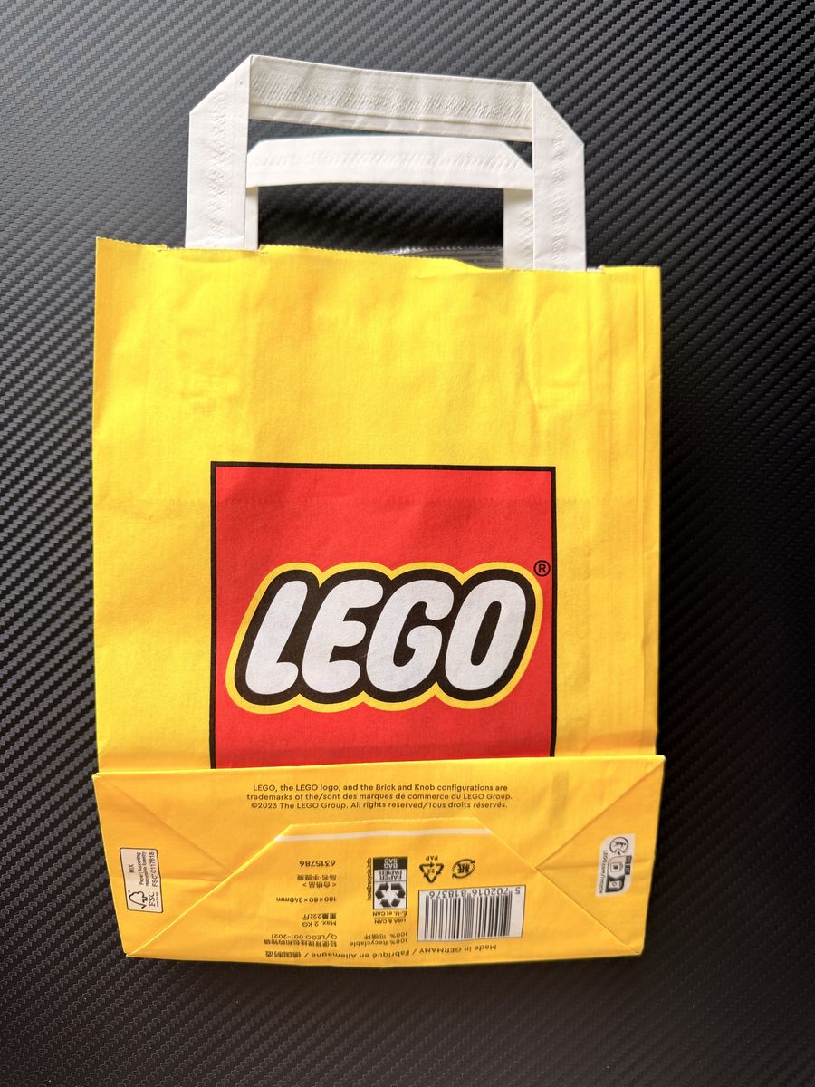 University Mall Lego Store Birthday Bag