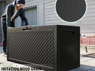 125 Gallon Deck Box Lockable Patio Outdoor