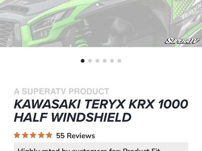 Kawasaki Teryx KRX Half Windshield