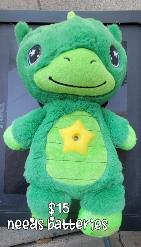 Star Belly Dream Lites Green Dinosaur Plush